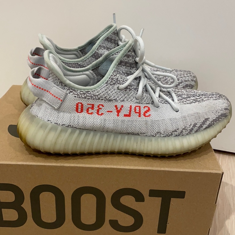 Blue tint yeezys